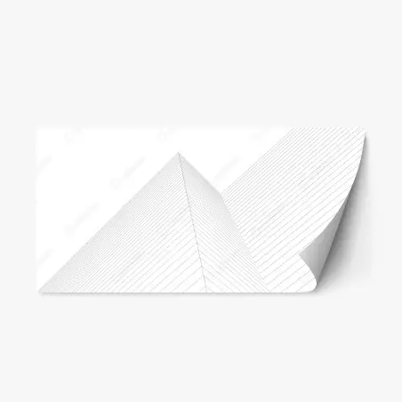 Sticker repositionnable pyramide de lignes minimalistes – Wallnifity®