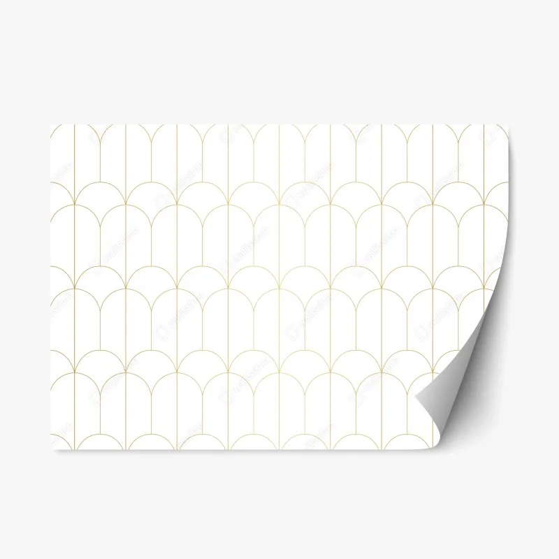 Sticker repositionnable motif art déco doré et minimaliste – Wallnifity® Sticker repositionnable motif art déco doré et minimaliste – Wallnifity®