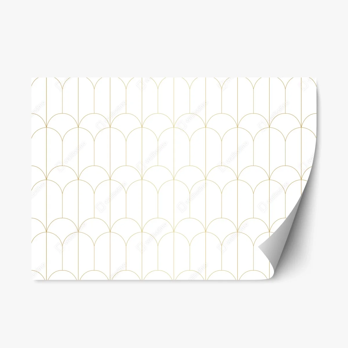 Sticker repositionnable motif art déco doré et minimaliste – Wallnifity® Sticker repositionnable motif art déco doré et minimaliste – Wallnifity®