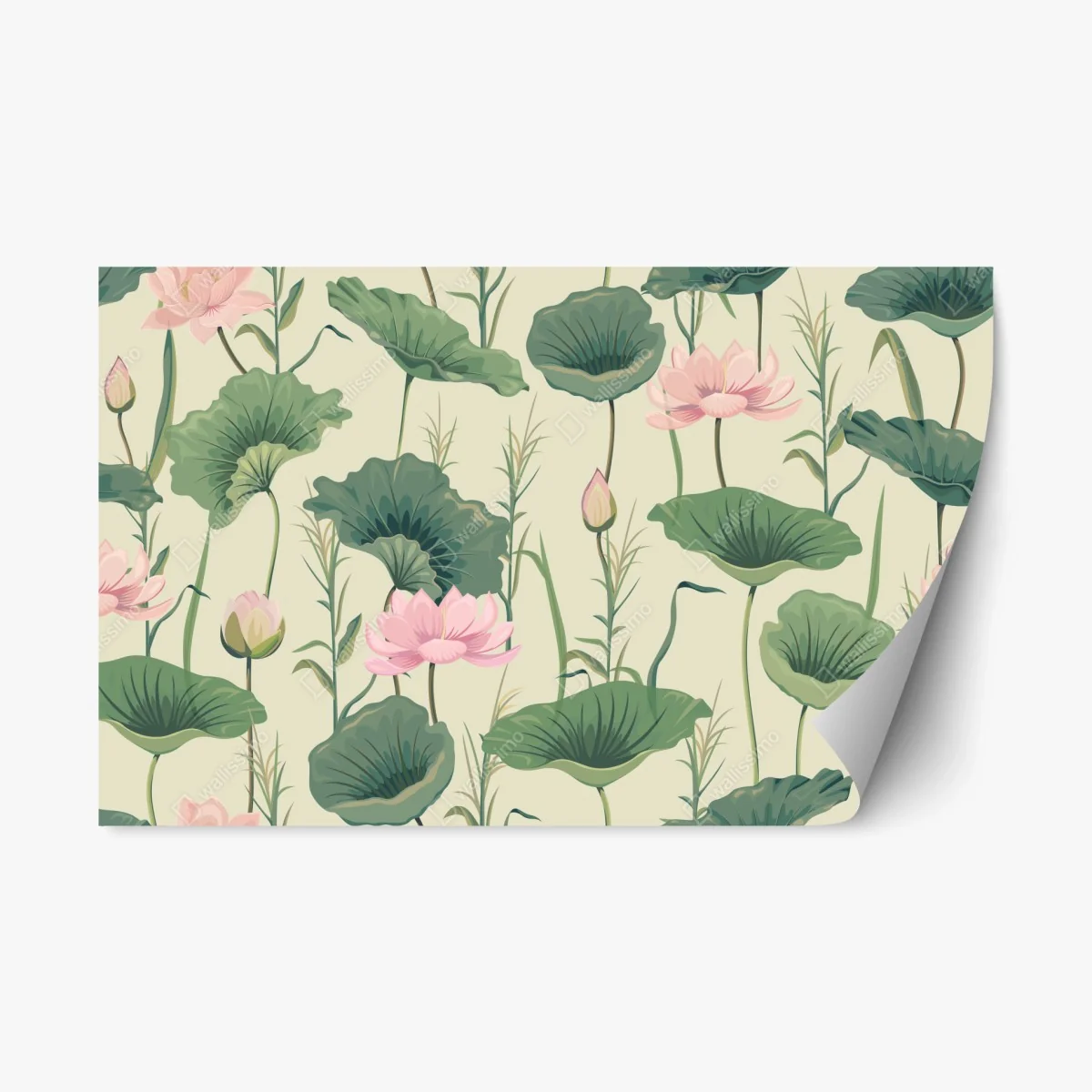 Sticker repositionnable oasis de lotus pastel – Wallnifity® Sticker repositionnable oasis de lotus pastel – Wallnifity®