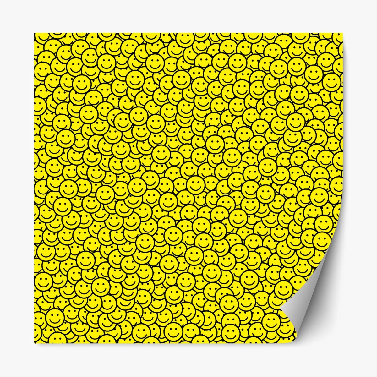 Sticker repositionnable océan de sourires jaunes – Wallnifity® Sticker repositionnable océan de sourires jaunes – Wallnifity®