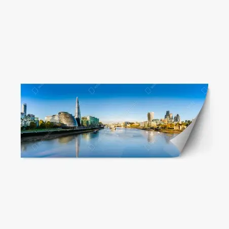 Sticker repositionnable panorama de Londres sur la Tamise – Wallnifity®