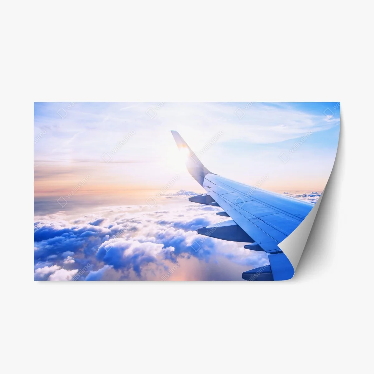 Sticker repositionnable vue aérienne au coucher de soleil – Wallnifity® Sticker repositionnable vue aérienne au coucher de soleil – Wallnifity®