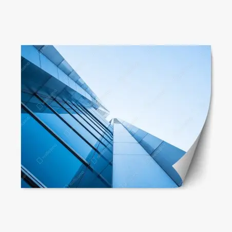 Sticker repositionnable élan vertical : façade en verre moderne – Wallnifity®