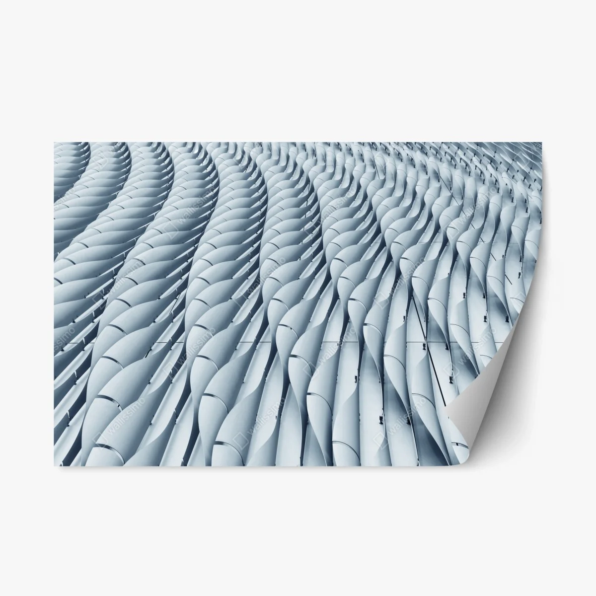 Sticker repositionnable vagues métalliques motif architectural moderne – Wallnifity® Sticker repositionnable vagues métalliques motif architectural moderne – Wallnifity®