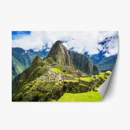 Sticker repositionnable vue panoramique de Machu Picchu – Wallnifity®
