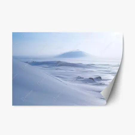 Sticker repositionnable horizon arctique immaculé — Chukotka – Wallnifity®