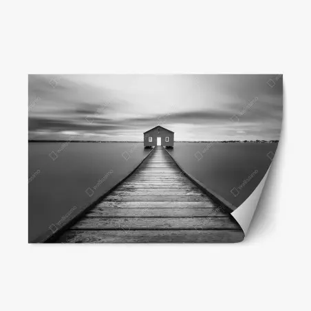 Sticker repositionnable cabane au bout de la jetée – Wallnifity®