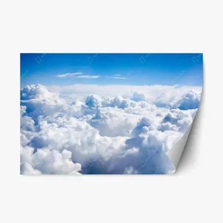 Sticker repositionnable mer de nuages célestes – Wallnifity®