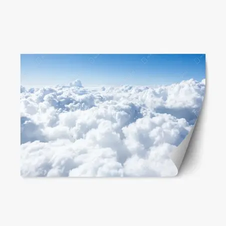 Sticker repositionnable mer de nuages et ciel bleu – Wallnifity®