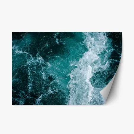 Sticker repositionnable symphonie d'écume et d'azur – Wallnifity®