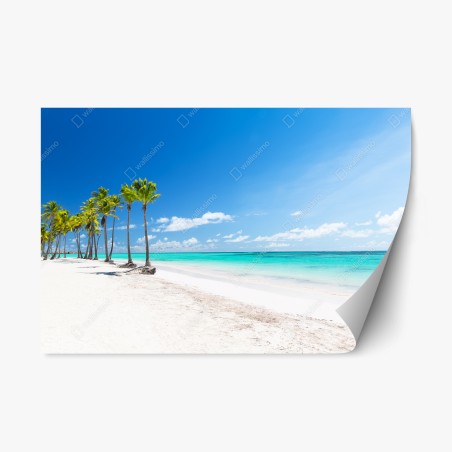 Sticker repositionnable plage de rêve à Punta Cana – Wallnifity®