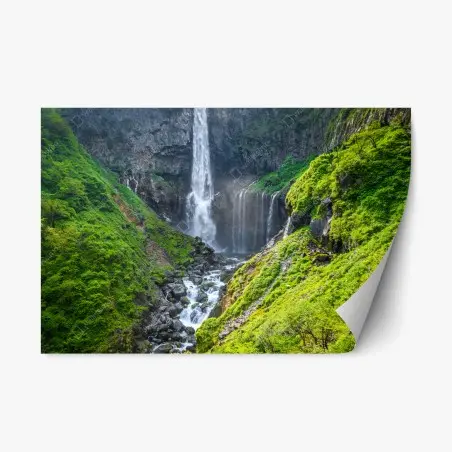 Sticker repositionnable cascade majestueuse de Kegon à Nikko – Wallnifity®