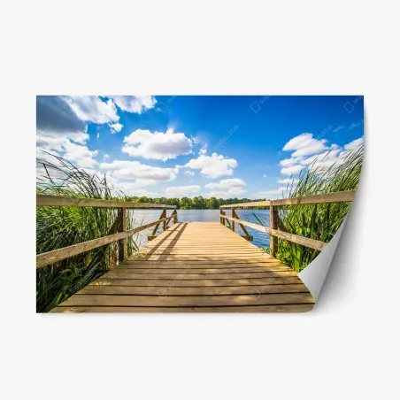 Sticker repositionnable escapade au bord du lac – Wallnifity®