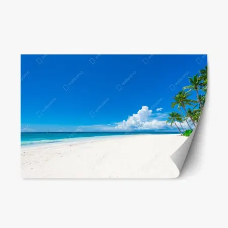 Sticker repositionnable paradis tropical plage de rêve – Wallnifity®