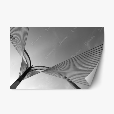 Sticker repositionnable mouvement de lignes architecturales – Wallnifity®