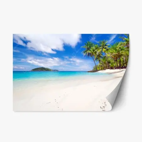 Sticker repositionnable rêve de plage tropicale – Wallnifity®