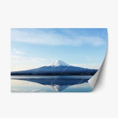 Sticker repositionnable reflet majestueux du Mont Fuji – Wallnifity®