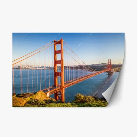 Sticker repositionnable vue spectaculaire du Golden Gate à San Francisco – Wallnifity®