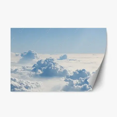 Sticker repositionnable océan de nuages lumineux – Wallnifity®