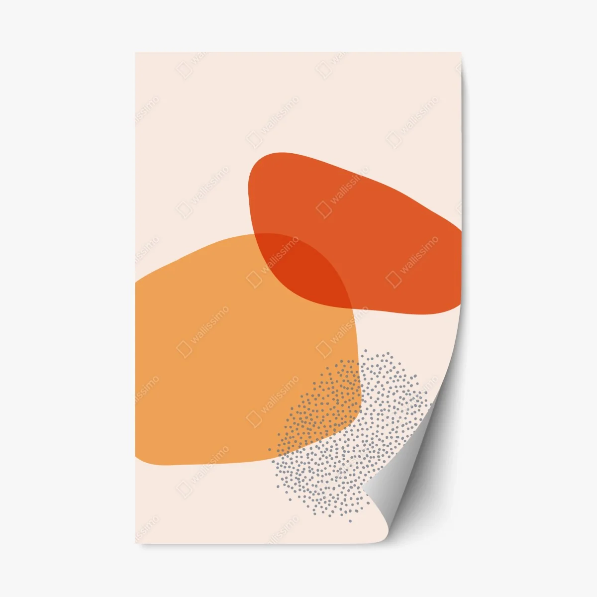 Sticker repositionnable harmonie organique aux tons chauds – Wallnifity® Sticker repositionnable harmonie organique aux tons chauds – Wallnifity®