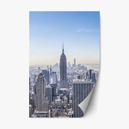 Sticker repositionnable vue emblématique de New York au cœur de Manhattan – Wallnifity®