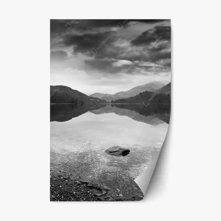 Sticker repositionnable reflets tranquilles au bord du lac – Wallnifity®