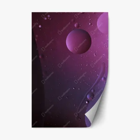 Sticker repositionnable rêve cosmique en violet – Wallnifity®