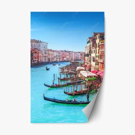 Sticker repositionnable Venise, Grand Canal en été – Wallnifity®
