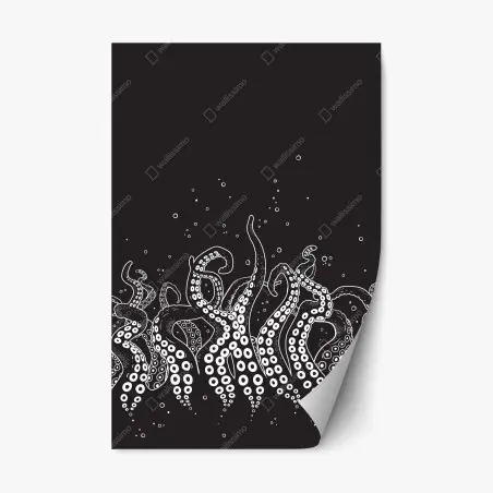 Sticker repositionnable tentacules abyssales – Wallnifity®