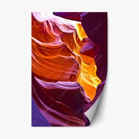 Sticker repositionnable murmures de lumière dans un canyon sculpté – Wallnifity®