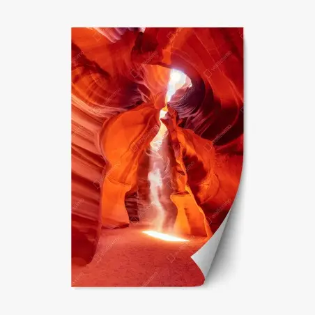Sticker repositionnable faisceau de lumière dans un canyon sculpté – Wallnifity®