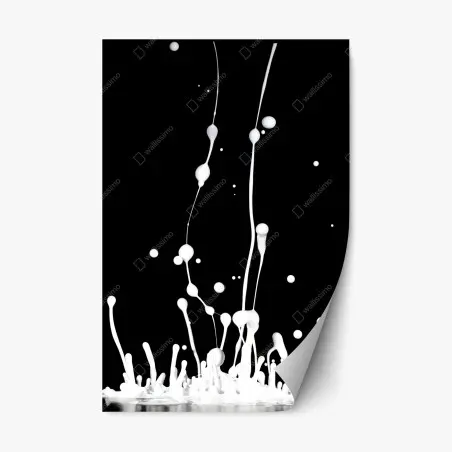 Sticker repositionnable danse des gouttes blanches – Wallnifity®