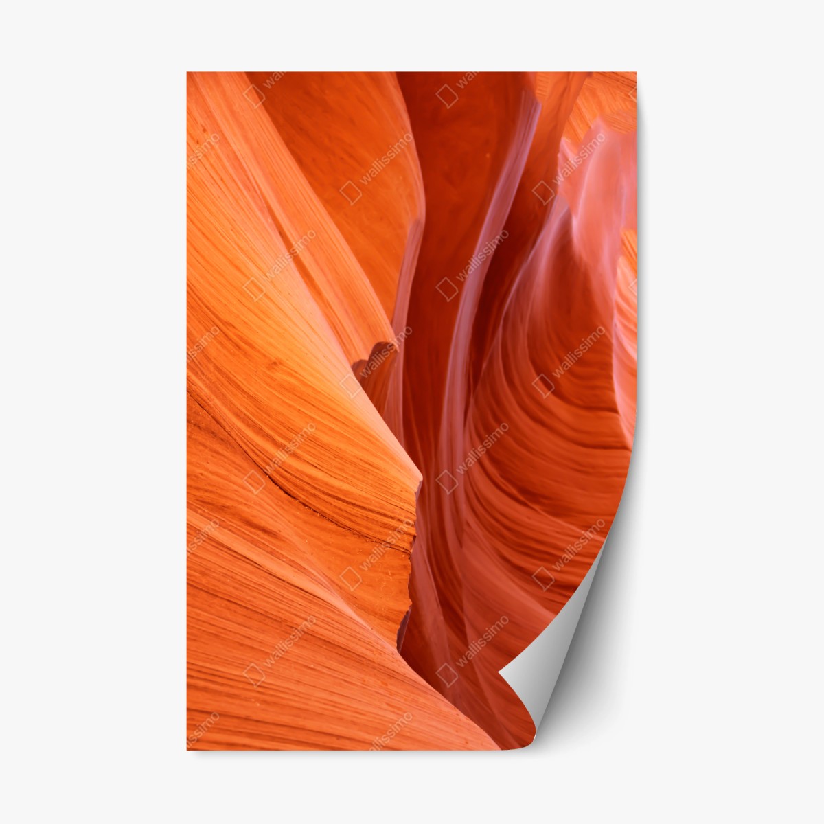 Sticker repositionnable vagues de grès d'Antelope Canyon – Wallnifity®