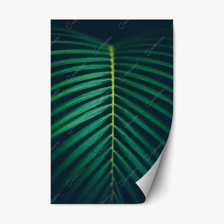 Sticker repositionnable feuille de palmier en composition verticale – Wallnifity®
