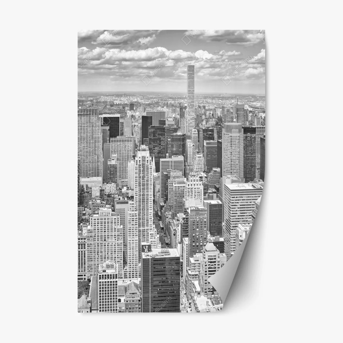 Sticker repositionnable panorama urbain en noir et blanc de New York – Wallnifity® Sticker repositionnable panorama urbain en noir et blanc de New York – Wallnifity®