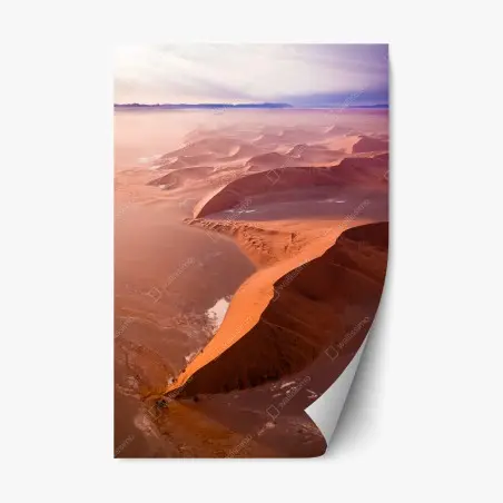 Sticker repositionnable dunes sculptées de Sossusvlei, Namibie – Wallnifity®