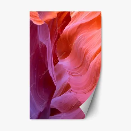 Sticker repositionnable courbes lumineuses d'Antelope Canyon – Wallnifity®