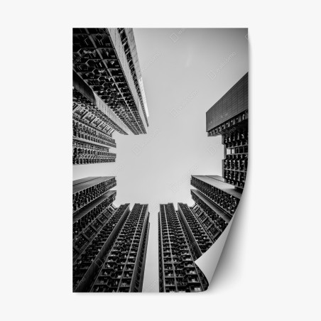 Sticker repositionnable perspective urbaine verticale – Wallnifity®