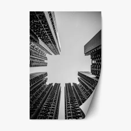Sticker repositionnable perspective urbaine verticale – Wallnifity®