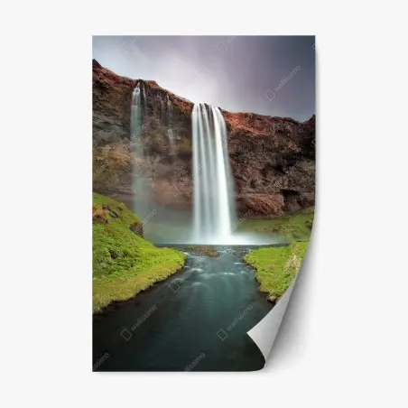 Sticker repositionnable cascade majestueuse et rivière paisible – Wallnifity®