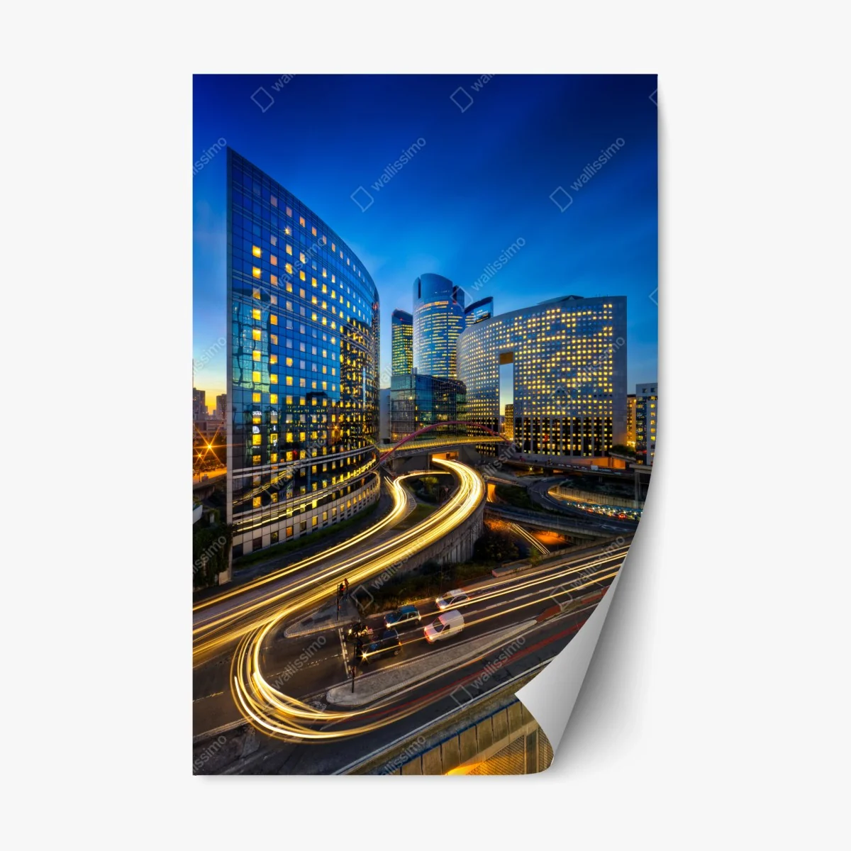 Sticker repositionnable mouvement urbain au crépuscule – Wallnifity® Sticker repositionnable mouvement urbain au crépuscule – Wallnifity®