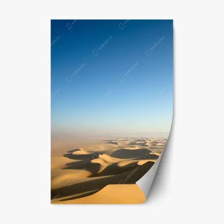 Sticker repositionnable vastes dunes sous un ciel azur – Wallnifity®