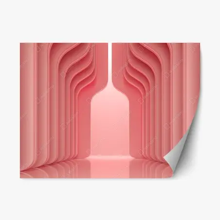 Sticker repositionnable élégance corail minimaliste – Wallnifity®