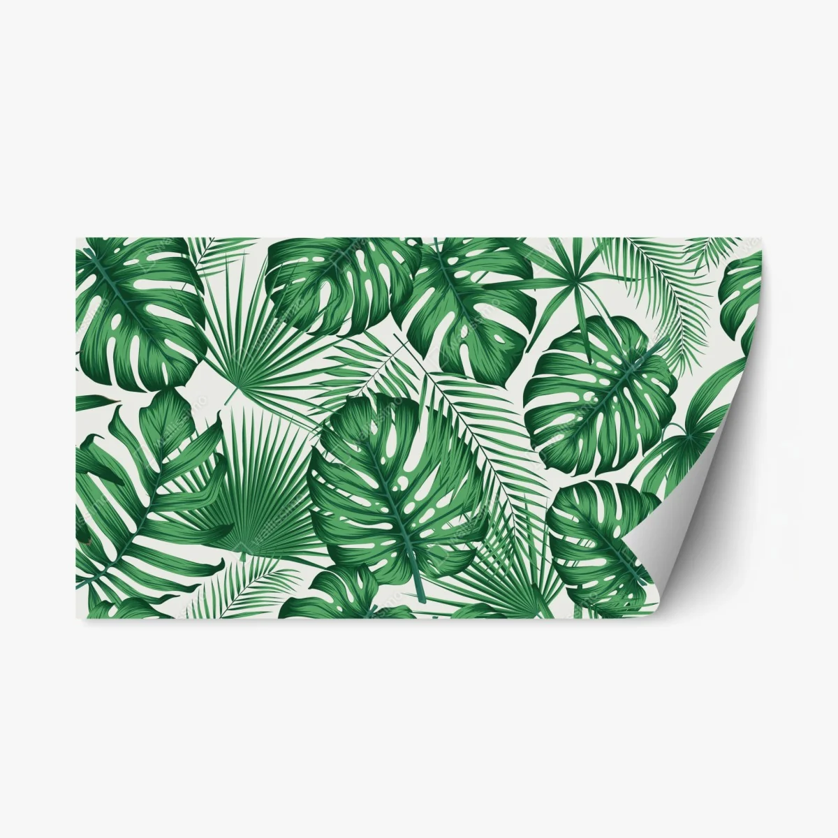 Sticker repositionnable motif feuillage tropical vert – Wallnifity® Sticker repositionnable motif feuillage tropical vert – Wallnifity®