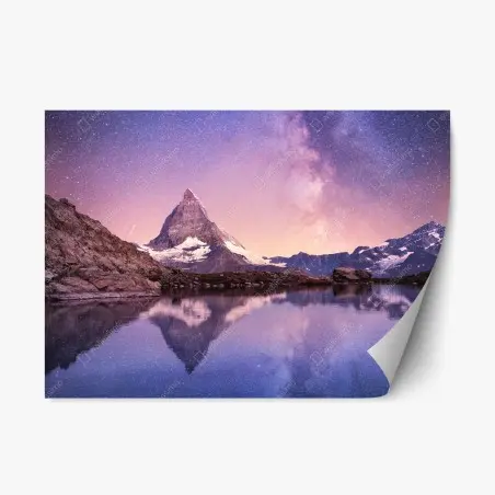 Sticker repositionnable mystère nocturne du Matterhorn – Wallnifity®