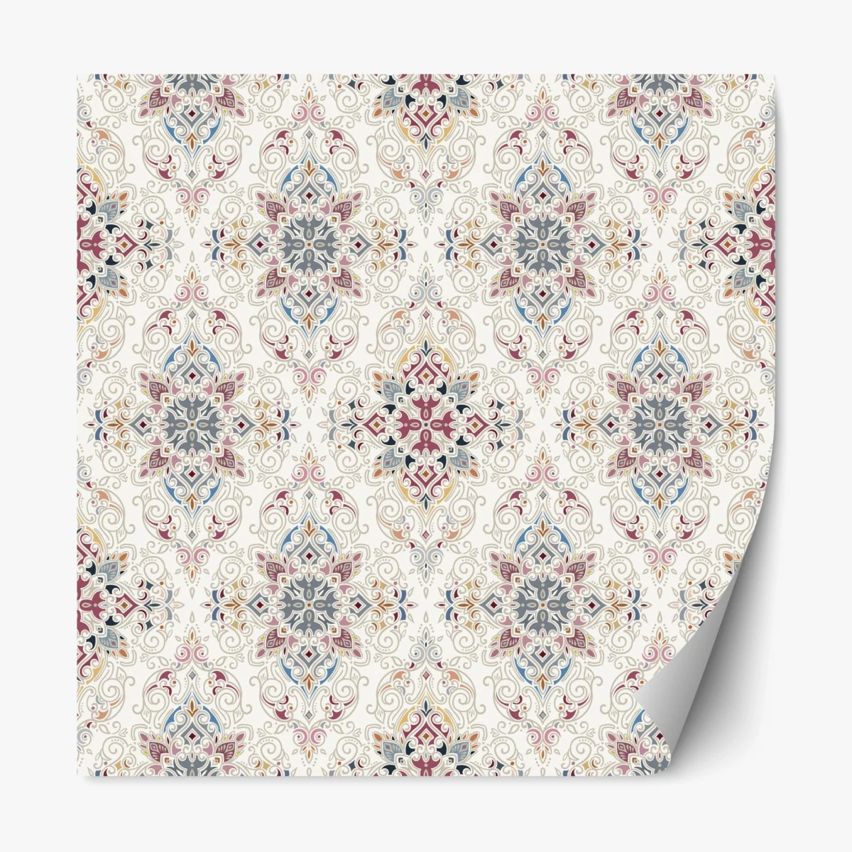 Sticker repositionnable motif damassé floral élégant – Wallnifity® Sticker repositionnable motif damassé floral élégant – Wallnifity®