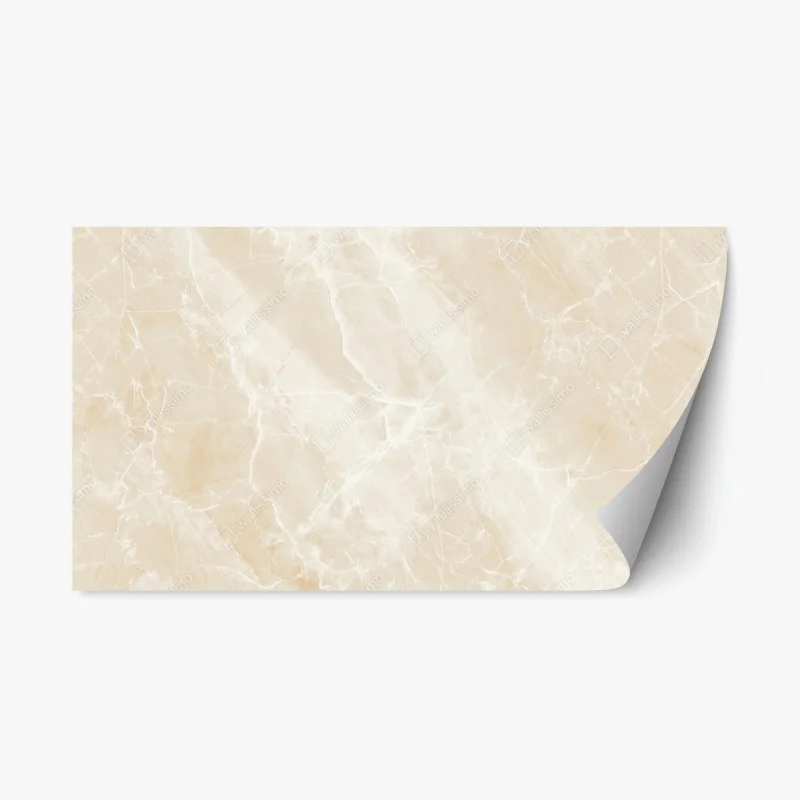 Sticker repositionnable marbre beige élégant aux veinures blanches – Wallnifity® Sticker repositionnable marbre beige élégant aux veinures blanches – Wallnifity®