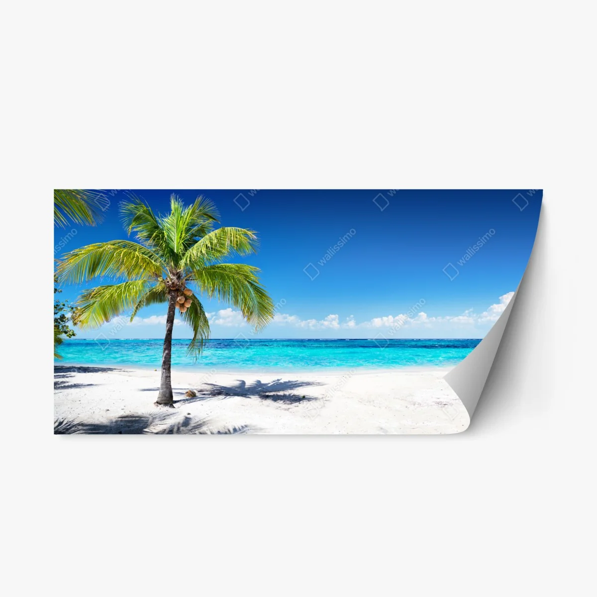 Sticker repositionnable paradis tropical en bord de mer – Wallnifity® Sticker repositionnable paradis tropical en bord de mer – Wallnifity®