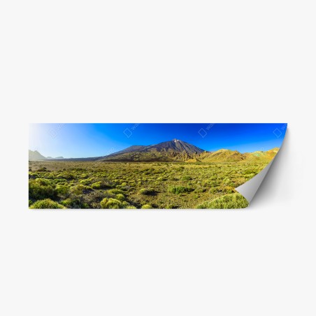 Sticker repositionnable panorama volcanique du Teide à Ténérife – Wallnifity®